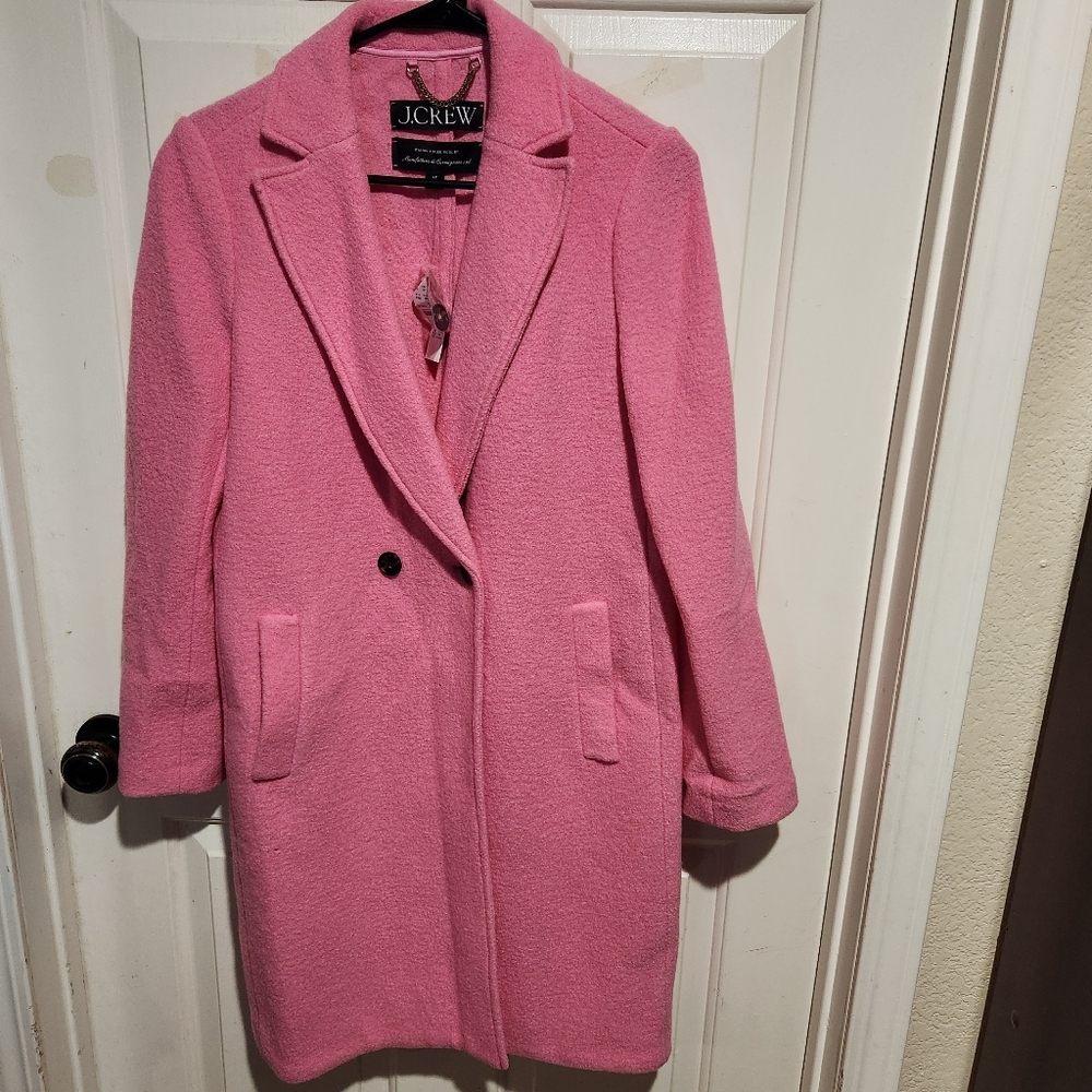 J.Crew Daphne Boiled Wool Coat NEW 4P Topcoat Business Barbie Travel - Picture 7 of 16